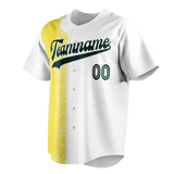 Custom Team Design White & Yellow Colors Design Sports Baseball Jersey BB00OA080212