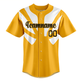 Custom Team Design Yellow & White Colors Design Sports Baseball Jersey BB00PP031202