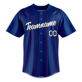 Custom Team Design Royal Blue & Red Colors Design Sports Baseball Jersey BB00PP051909