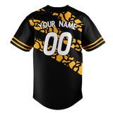 Custom Team Design White & Yellow Colors Design Sports Baseball Jersey BB00PP060212