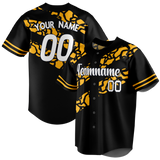 Custom Team Design White & Yellow Colors Design Sports Baseball Jersey