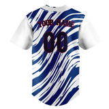 Custom Team Design White & Royal Blue Colors Design Sports Baseball Jersey BB00PP080219