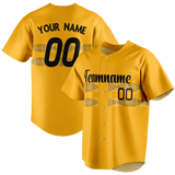 Custom Team Design Yellow & Camo Colors Design Sports Baseball Jersey BB00PP081206