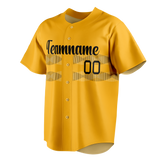 Custom Team Design Yellow & Camo Colors Design Sports Baseball Jersey BB00PP081206