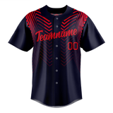 Custom Team Design Dark Purple & Red Colors Design Sports Baseball Jersey BB00PP092209