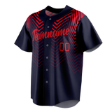 Custom Team Design Dark Purple & Red Colors Design Sports Baseball Jersey BB00PP092209