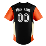 Custom Team Design Black & Orange Colors Design Sports Baseball Jersey BB00SDP020110