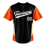 Custom Team Design Black & Orange Colors Design Sports Baseball Jersey BB00SDP020110
