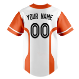 Custom Team Design White & Orange Colors Design Sports Baseball Jersey BB00SDP050210