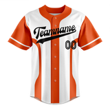 Custom Team Design White & Orange Colors Design Sports Baseball Jersey BB00SDP050210