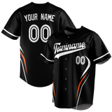 Custom Team Design Black & White Colors Design Sports Baseball Jersey