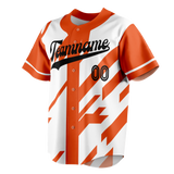 Custom Team Design Orange & White Colors Design Sports Baseball Jersey BB00SDP101002