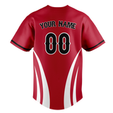 Custom Team Design Red & White Colors Design Sports Baseball Jersey BB00SLC010902