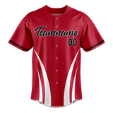 Custom Team Design Red & White Colors Design Sports Baseball Jersey BB00SLC010902