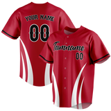 Custom Team Design Red & White Colors Design Sports Baseball Jersey BB00SLC010902