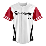 Custom Team Design White & Black Colors Design Sports Baseball Jersey BB00SLC030201