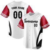 Custom Team Design White & Black Colors Design Sports Baseball Jersey