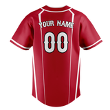 Custom Team Design Red & White Colors Design Sports Baseball Jersey BB00SLC040902