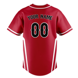 Custom Team Design Red & White Colors Design Sports Baseball Jersey BB00SLC050902