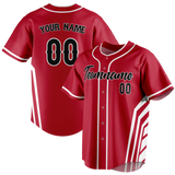 Custom Team Design Red & White Colors Design Sports Baseball Jersey