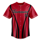 Custom Team Design Maroon & Black Colors Design Sports Baseball Jersey BB00SLC070801