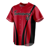 Custom Team Design Maroon & Black Colors Design Sports Baseball Jersey BB00SLC070801