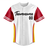 Custom Team Design White & Yellow Colors Design Sports Baseball Jersey BB00SLC100212