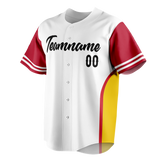 Custom Team Design White & Yellow Colors Design Sports Baseball Jersey BB00SLC100212