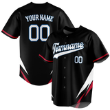 Custom Team Design Black & White Colors Design Sports Baseball Jersey BB00SM050102