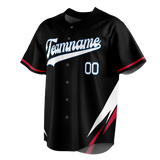 Custom Team Design Black & White Colors Design Sports Baseball Jersey BB00SM050102