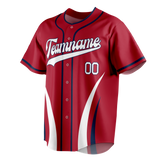 Custom Team Design Red & White Colors Design Sports Baseball Jersey BB00SM060902