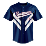 Custom Team Design Royal Blue & White Colors Design Sports Baseball Jersey BB00SM091902