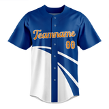 Custom Team Design Blue & White Colors Design Sports Baseball Jersey BB00TBJ012002