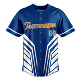 Custom Team Design Blue & White Colors Design Sports Baseball Jersey BB00TBJ032002