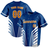 Custom Team Design Blue & White Colors Design Sports Baseball Jersey BB00TBJ032002