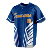 Custom Team Design Blue & White Colors Design Sports Baseball Jersey BB00TBJ032002