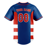 Custom Team Design Blue & Red Colors Design Sports Baseball Jersey BB00TBJ042009