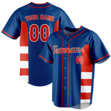 Custom Team Design Blue & Red Colors Design Sports Baseball Jersey