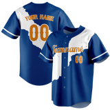 Custom Team Design White & Blue Colors Design Sports Baseball Jersey BB00TBJ090220