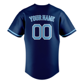 Custom Team Design Navy Blue & White Colors Design Sports Baseball Jersey BB00TBR011802