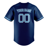 Custom Team Design Navy Blue & Black Colors Design Sports Baseball Jersey BB00TBR061801