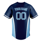 Custom Team Design Navy Blue & Light Blue Colors Design Sports Baseball Jersey BB00TBR071821