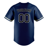 Custom Team Design Navy Blue & White Colors Design Sports Baseball Jersey BB00TBR081802