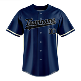 Custom Team Design Navy Blue & White Colors Design Sports Baseball Jersey BB00TBR081802