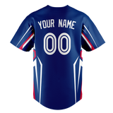 Custom Team Design Royal Blue & White Colors Design Sports Baseball Jersey BB00TR011902