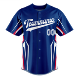 Custom Team Design Royal Blue & White Colors Design Sports Baseball Jersey BB00TR011902