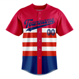 Custom Team Design Red & White Colors Design Sports Baseball Jersey BB00TR040902