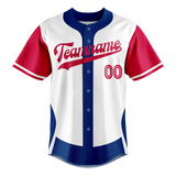 Custom Team Design White & Red Colors Design Sports Baseball Jersey BB00TR050209