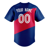 Custom Team Design Royal Blue & Red Colors Design Sports Baseball Jersey BB00TR061909