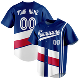 Custom Team Design Royal Blue & White Colors Design Sports Baseball Jersey BB00TR071902